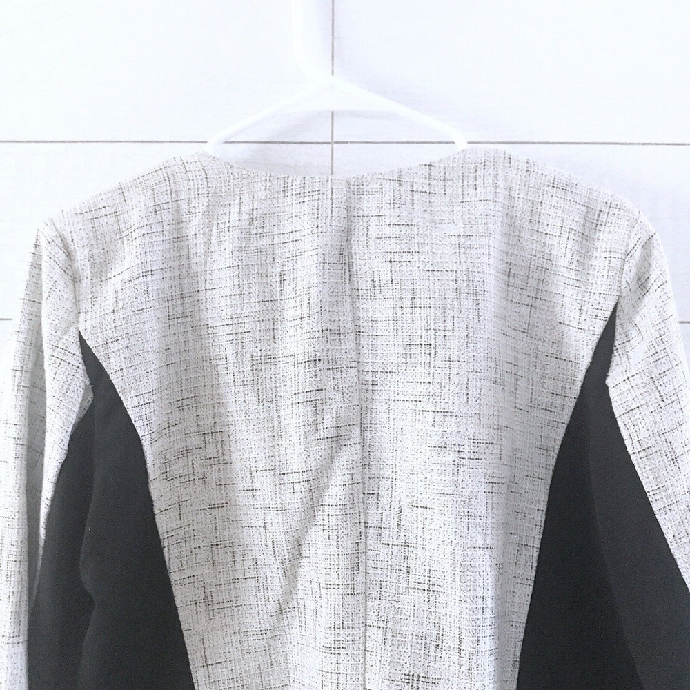 Mossimo White Black Tweed Moto Jacket - Picture 7 of 8